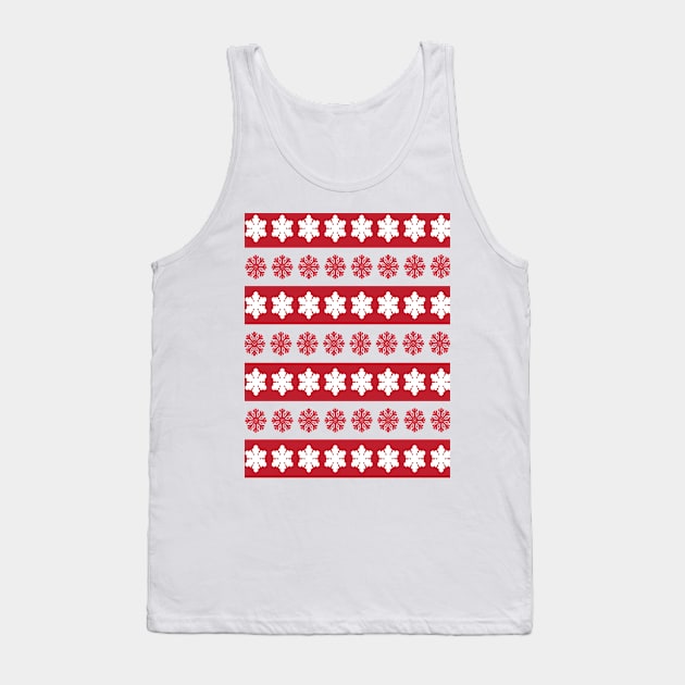 snowflakes pattern Tank Top by aanygraphic